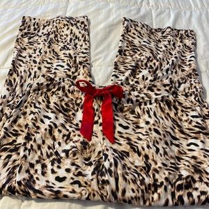 Womens Soma Lounge Pajama Casual Pants Animal Print Like New No Tag Size Medium